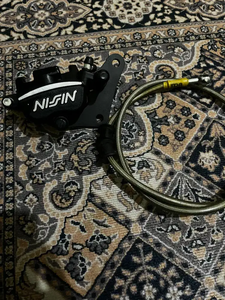 Kaliper nissin samurai dan selang rem depan TDR