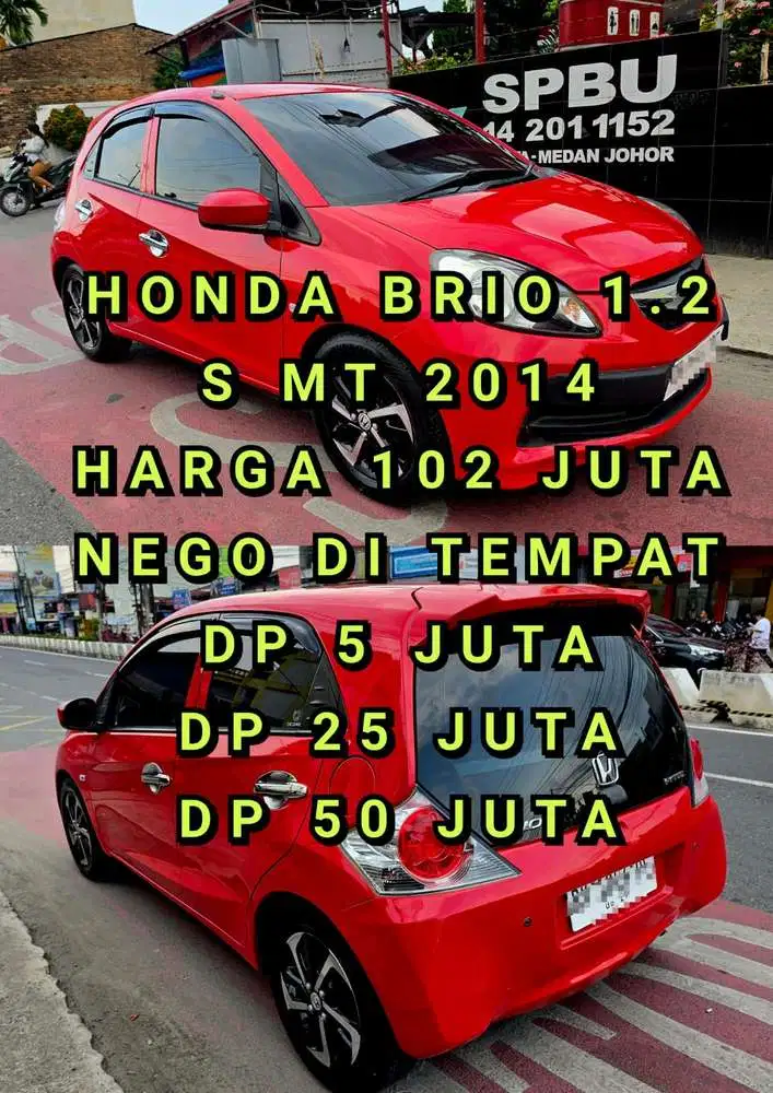 Honda Brio 2014 Bensin DP 5 JUTA