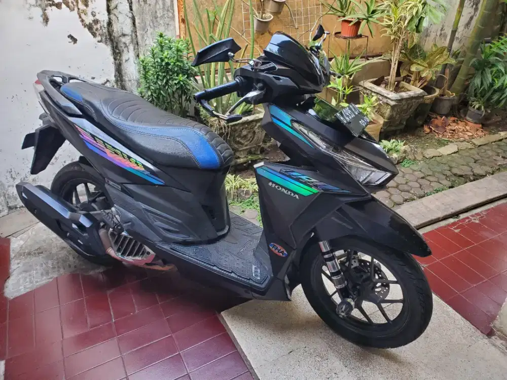Honda Vario 125 Hitam 2016 Full orisinil