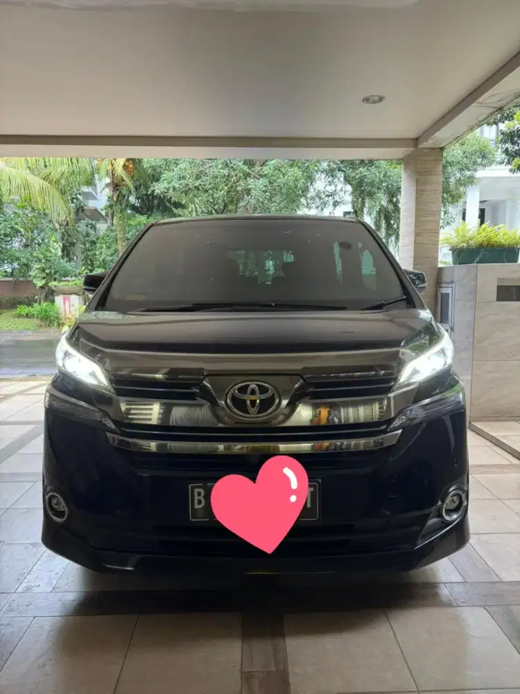Toyota Vellfire 2.5 G ATPM AT Black on Black NIK 2017 KM53rb