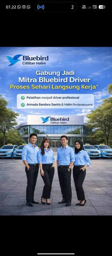 DRIVER BLUE BIRD CILILITAN