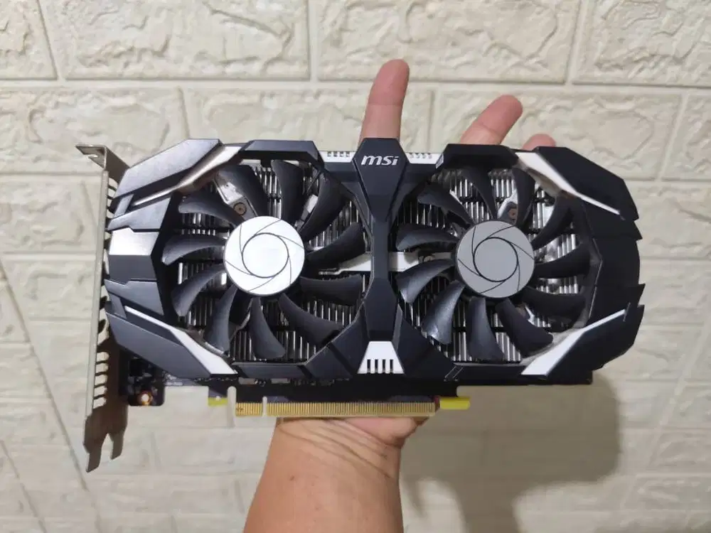 VGA MSI GeForce GTX 1050 Ti 4GT OC 4GB GDDR5 128-bit (Segel Baut Utuh)