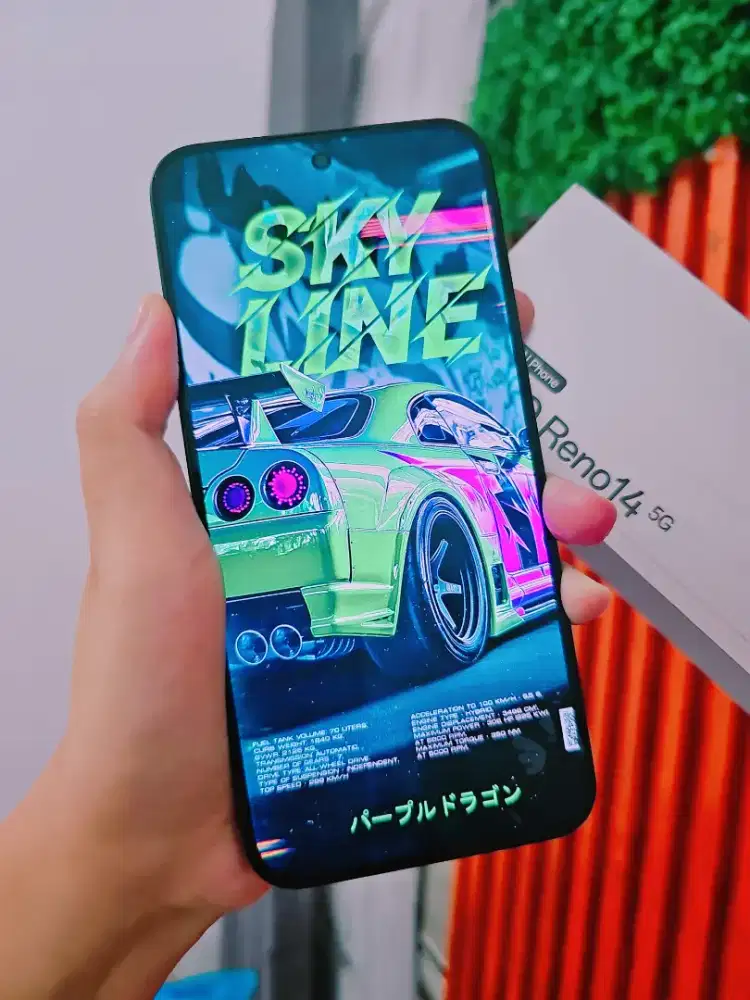 Oppo Reno 14 5G Green 12/256 Fulset Ori Garansi Bulan 1 2027