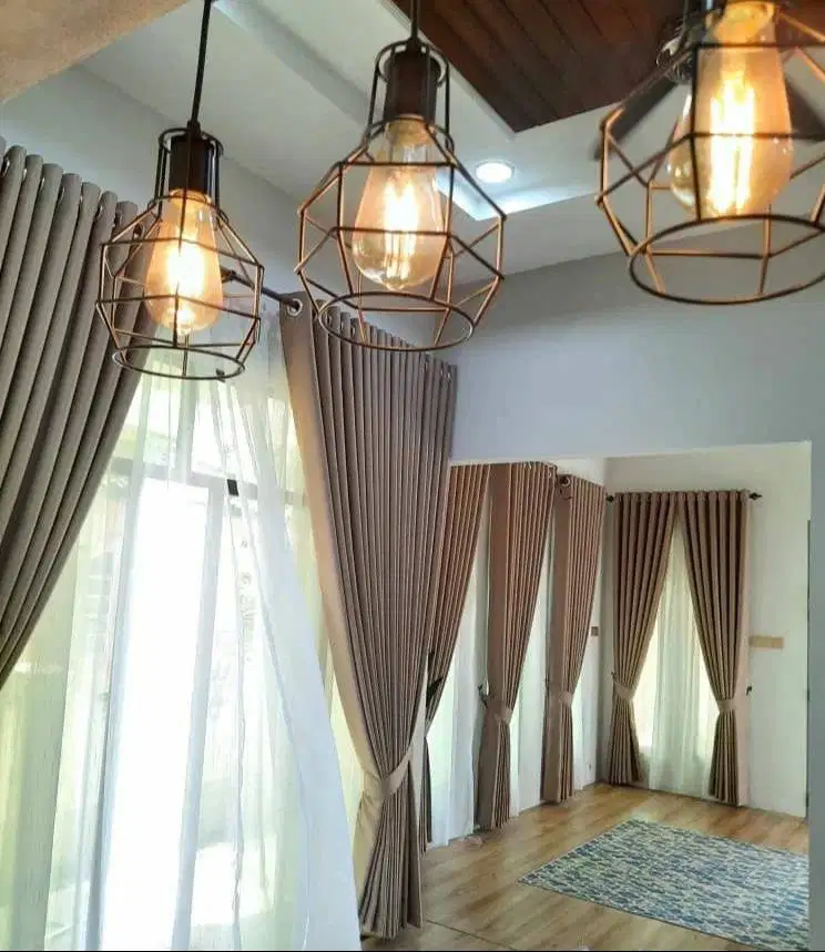 Menerima Pemasangan Gorden Wallpaper Dinding 3D Gordyn Hordeng Korden