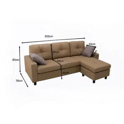 FREE KIRIM DAN PEMASANGAN SOFA L KULIT SELMA