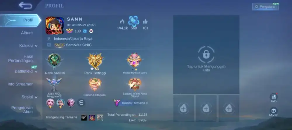 Akun mobile legend