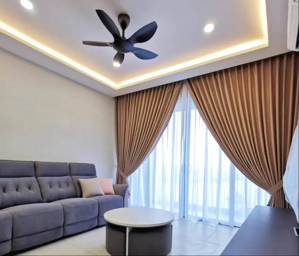 Jasa Pasang Gorden Custom Wallpaper Dinding 3D Gordyn Hordeng Korden