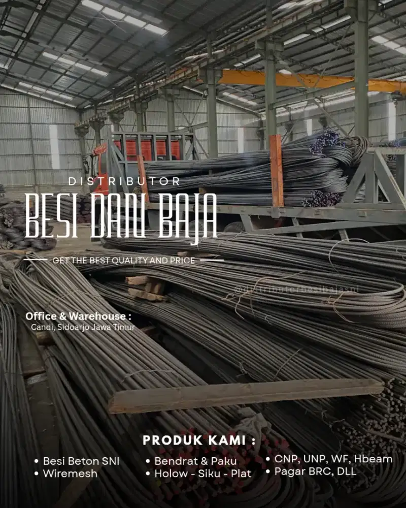 Jual besi dan baja sni