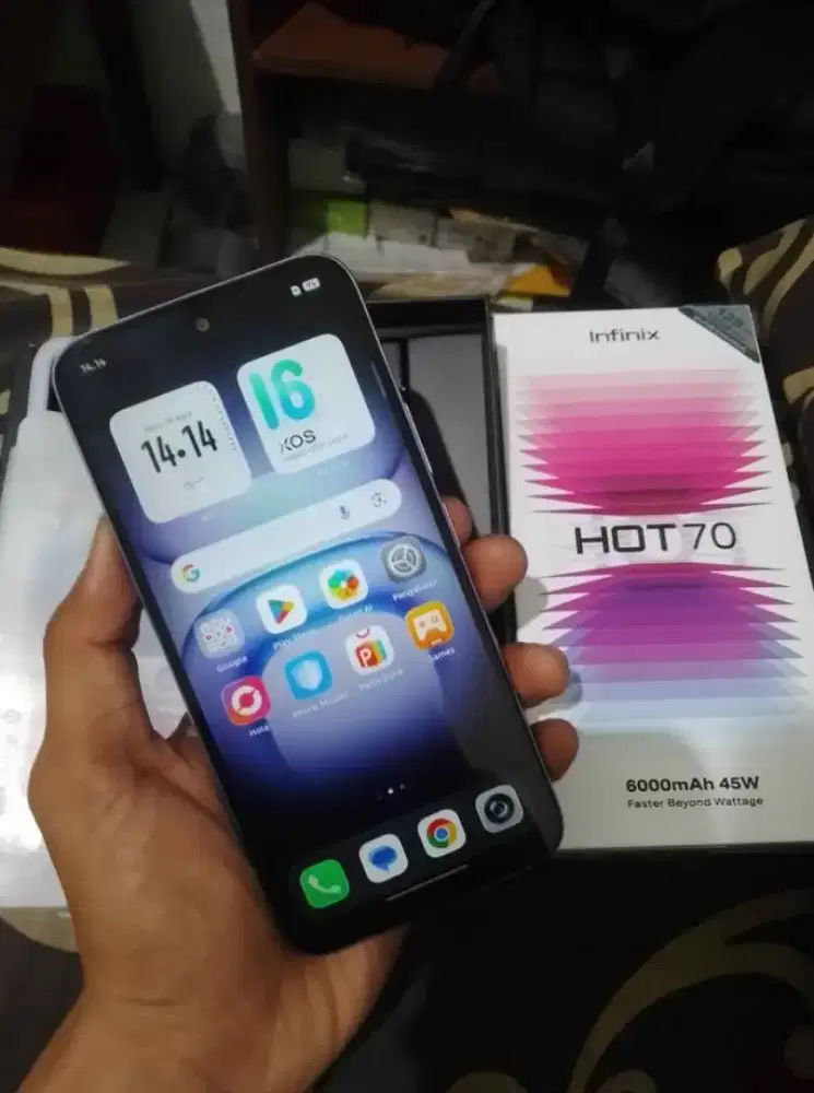 Infinix hot 70 ram 8+8/128 fullset