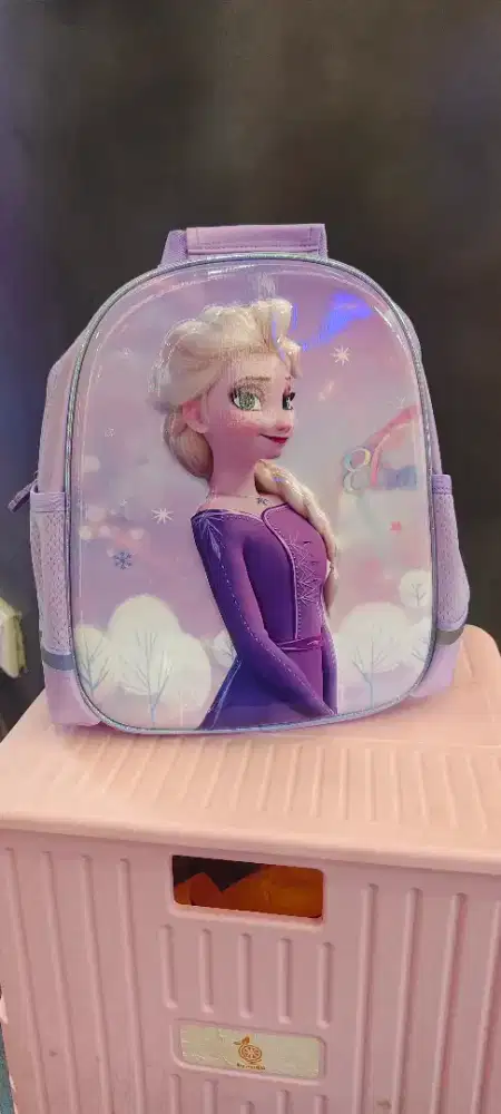 Tas Disney Frozen Elsa Ungu Untuk Anak SD