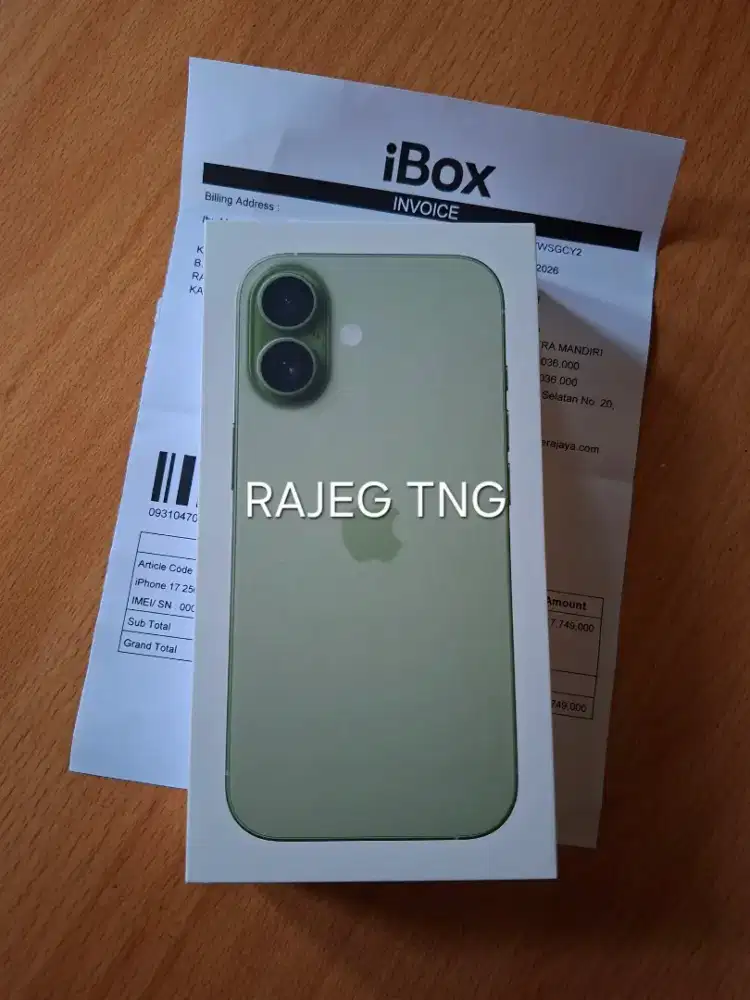 iPhone 17 256GB Sage [New] Harga Net
