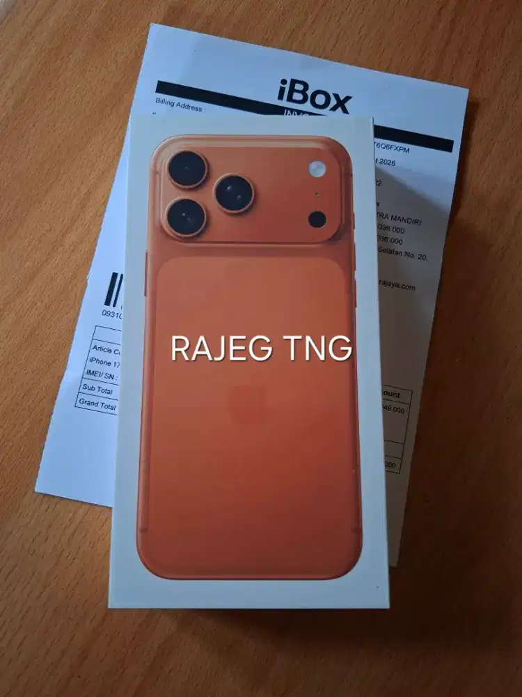 iPhone 17 Pro Max 256GB Orange [New] Harga Net