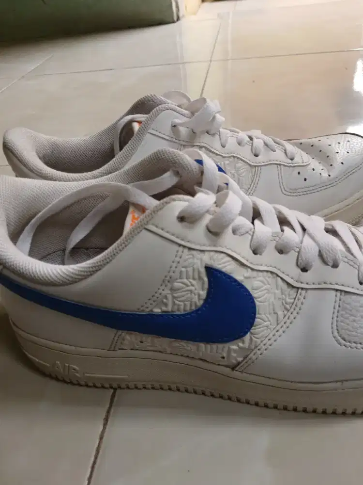Jual BU nike force 1'07 white game royal university red