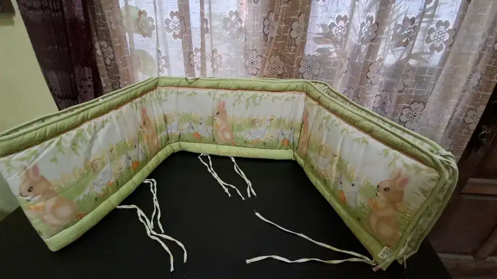 Bumper Bed Bayi - Motif Ribby Rabbits n' Friends by Le Monde