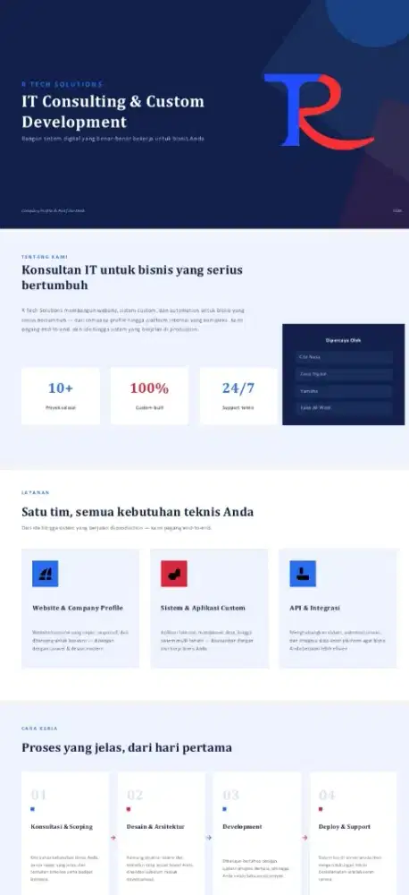 Jasa Pembuatan Landing Page & Website