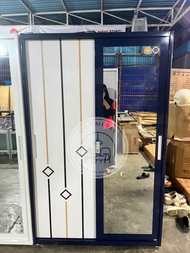 READY LEMARI BESI 2 PINTU TERMURAH