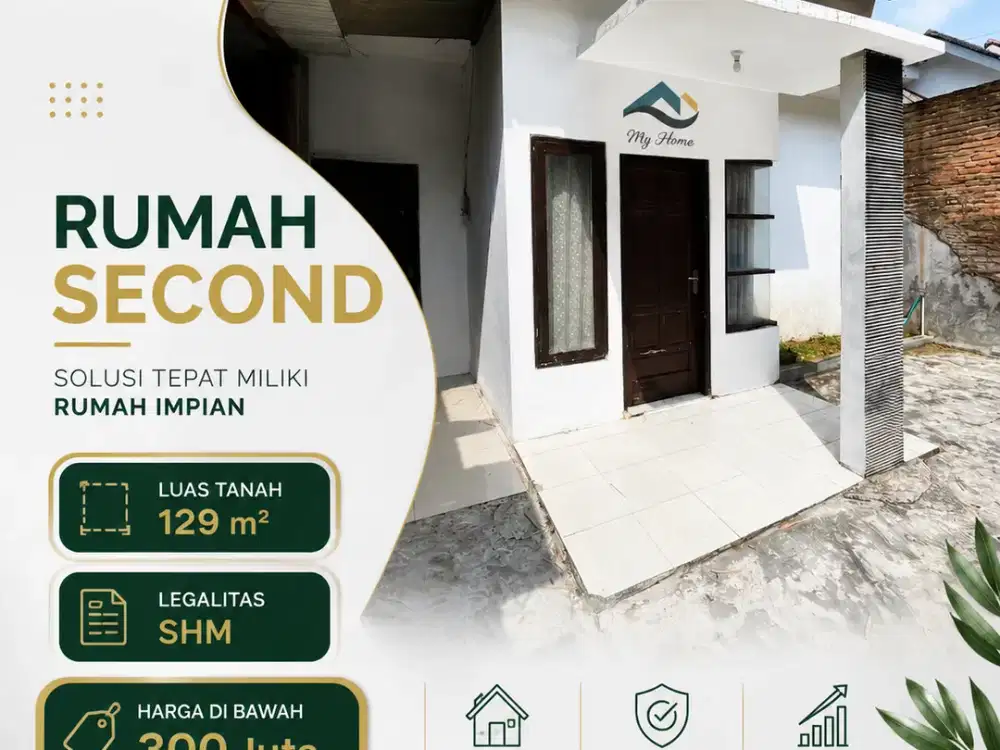 Rumah Second SHM 129 m² Harga di Bawah Rp300 Juta