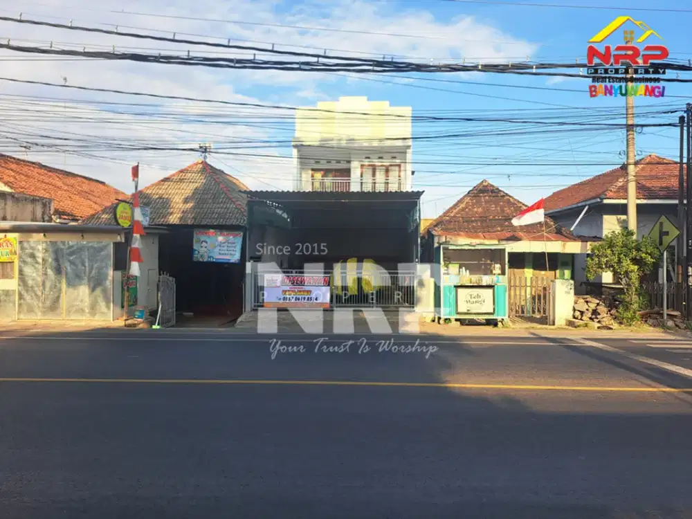Disewakan Ruko 2 Lantai di tepi jalan raya Klatak, Banyuwangi