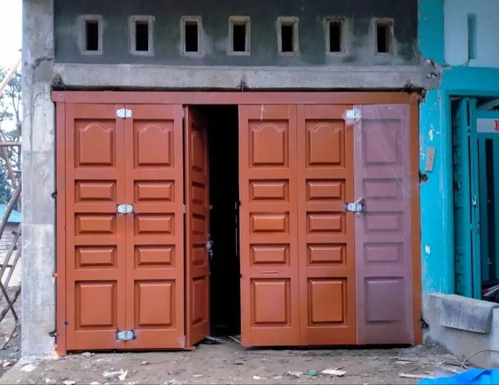 Pintu Besi Press Ruko Lipat / Sliding
