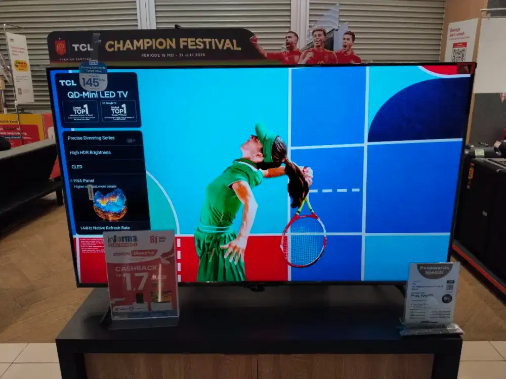 TCL MINILED GOOGLE TV 4K 55INCH