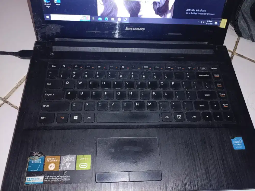 Jual Laptop Lenovo minus harus dicas