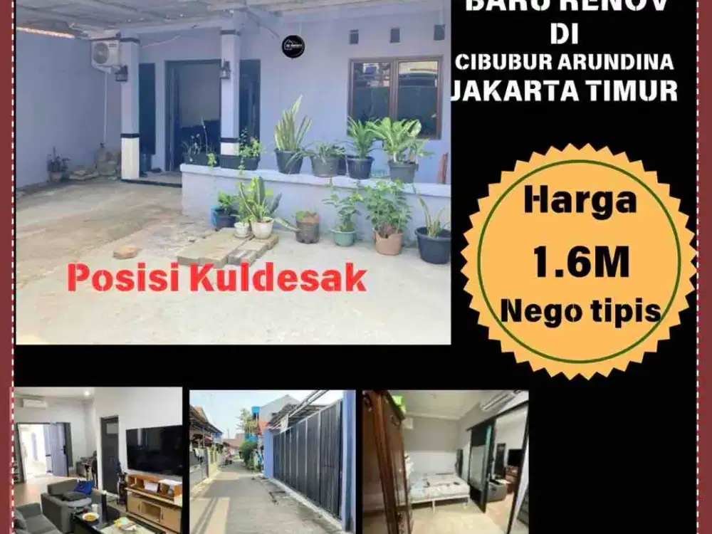 Dijual! Rumah Baru Renov Luas Tanah 187m Di Cibubur Arundina Jakarta Timur