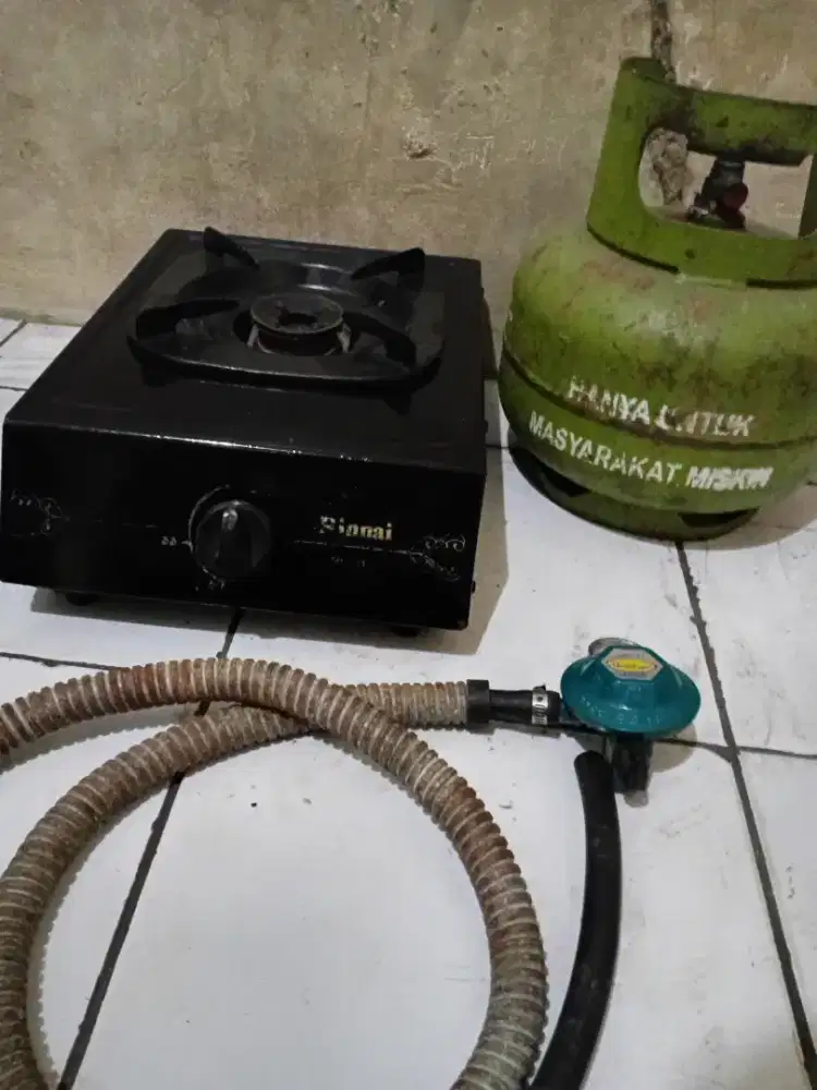 Kompor gas sepaketan siap pakai harga 350ribu siap antar sekarang