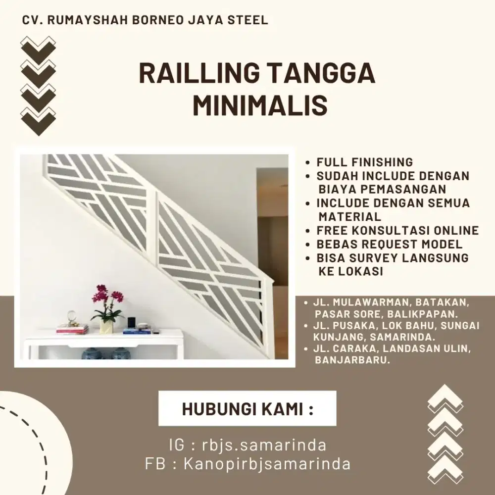 Railling Tangga Minimalis Custom