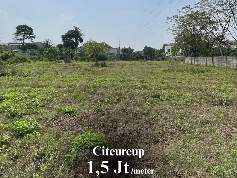 Tanah luas 5.114 m di pinggir jalan tol Jagorawi