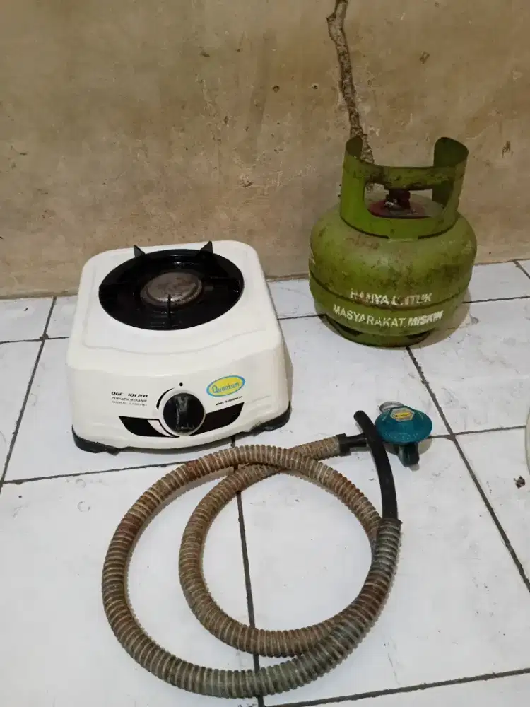 Kompor gas quantum tungku udah satu set lengkap siap pakai siap antar
