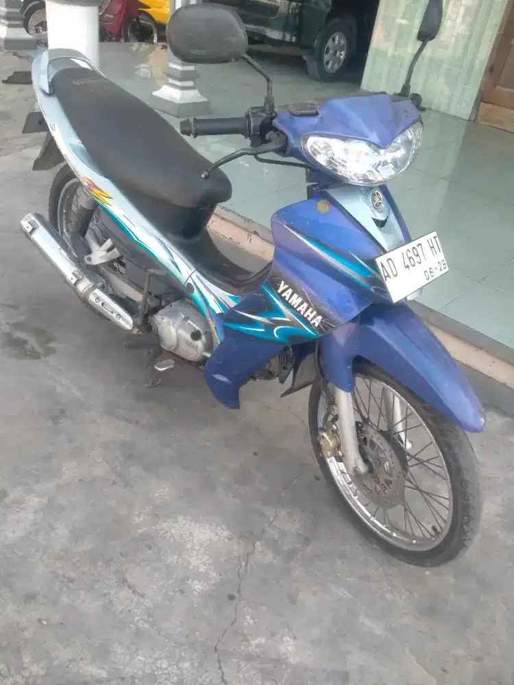 Jupiter z 2004 biru komplit mesin bagus kering