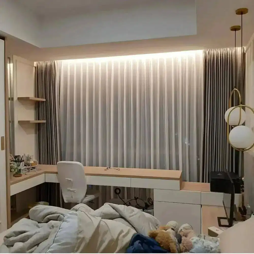 Penjual Gorden Blackout Pasang Skat Klinik Hordeng Gordyn Vitrase