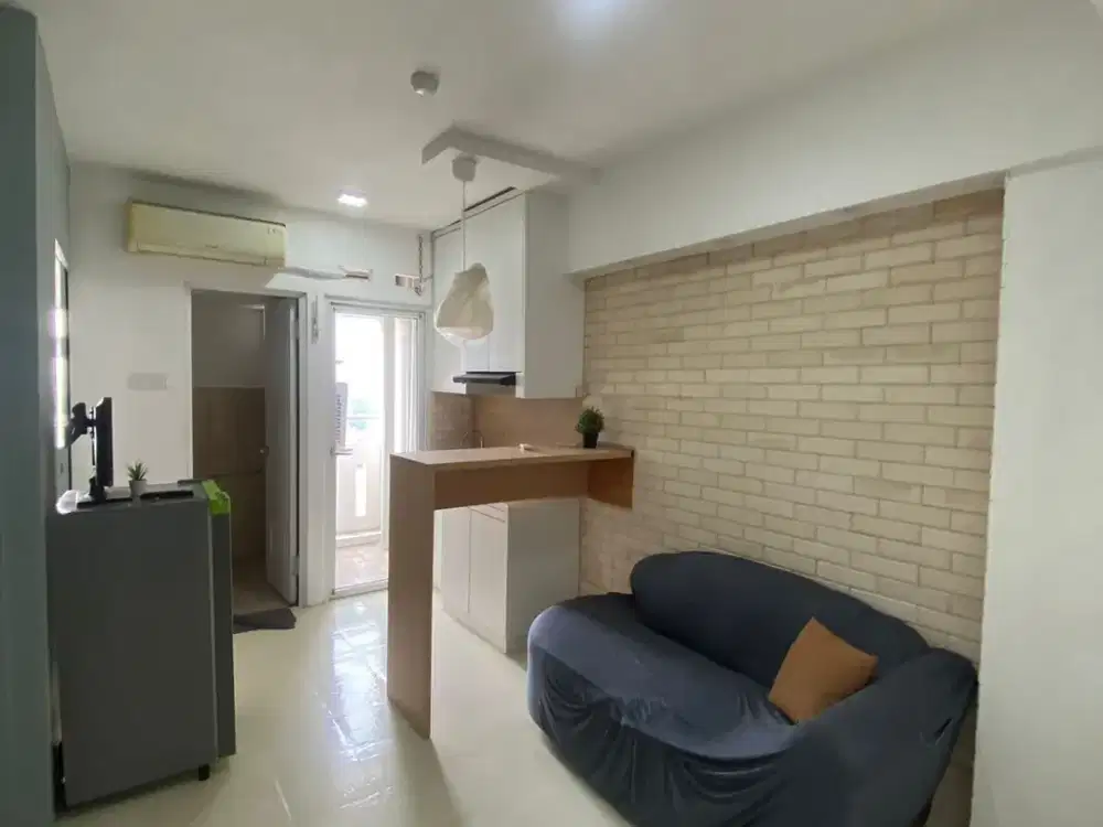 Sewa Tahunan apartemen the green pramuka city 2 kamar furnished