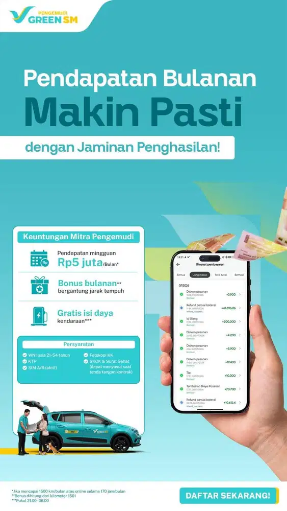 LOWONGAN DRIVER GAJI POKOK 5JUTA ?!