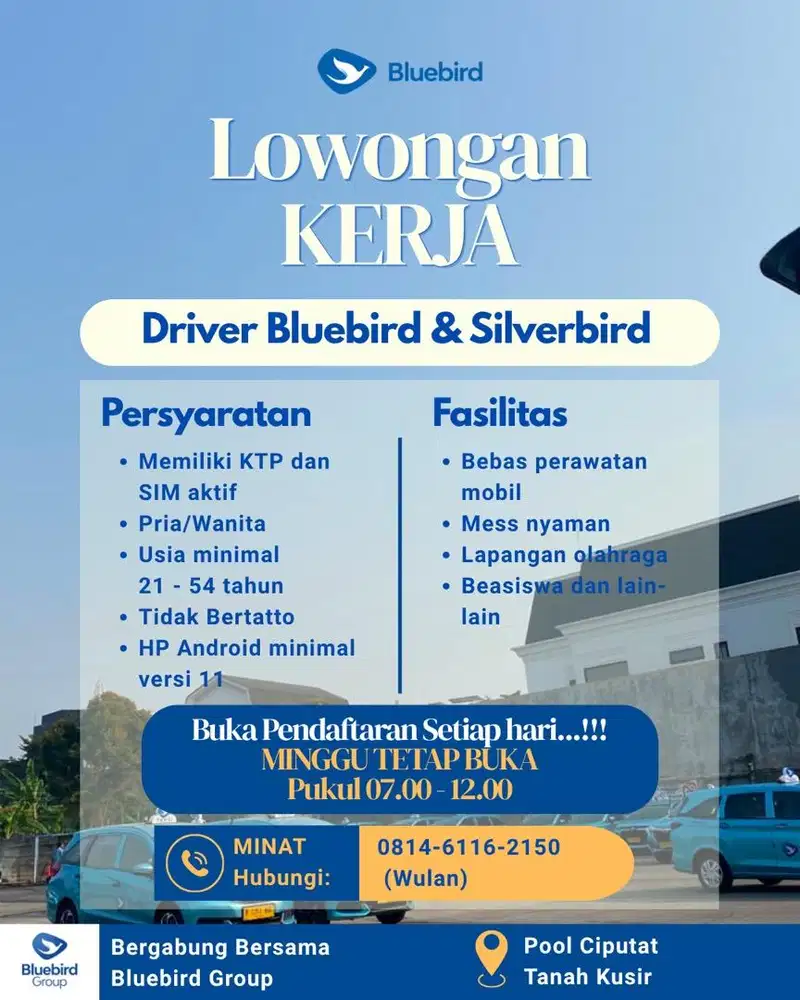 Lowongan Driver Bluebird