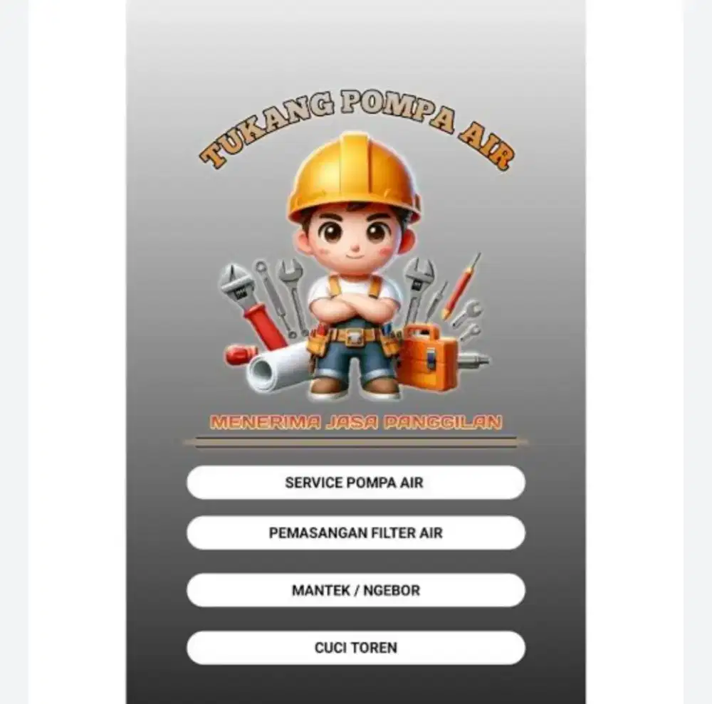 servis pompa air, servis kulkas dan mesin cuci