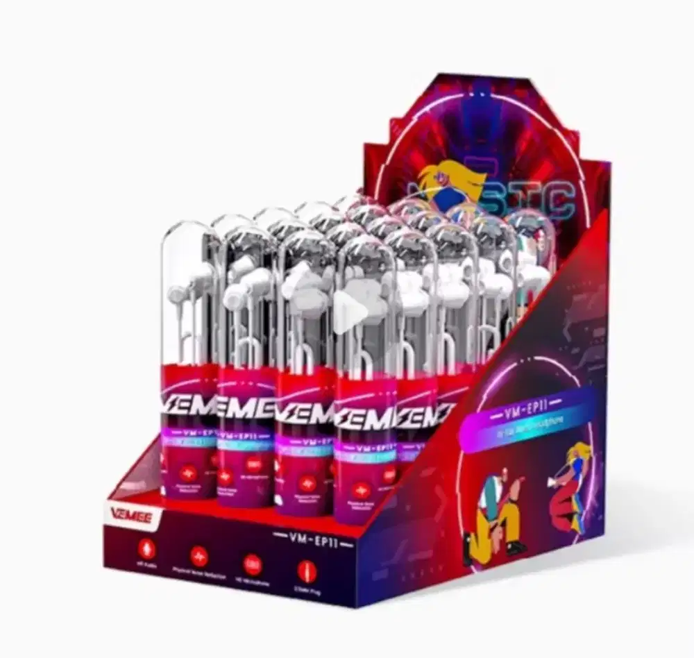 Vemee VM EP11 Original Headset Wired  Putih New