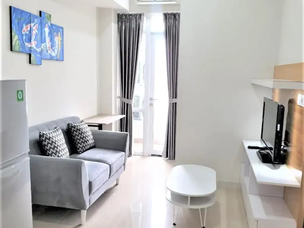 Sewa Apartement Vasanta Innopark Aoki Fully Furnished 2 KT + 1 KM