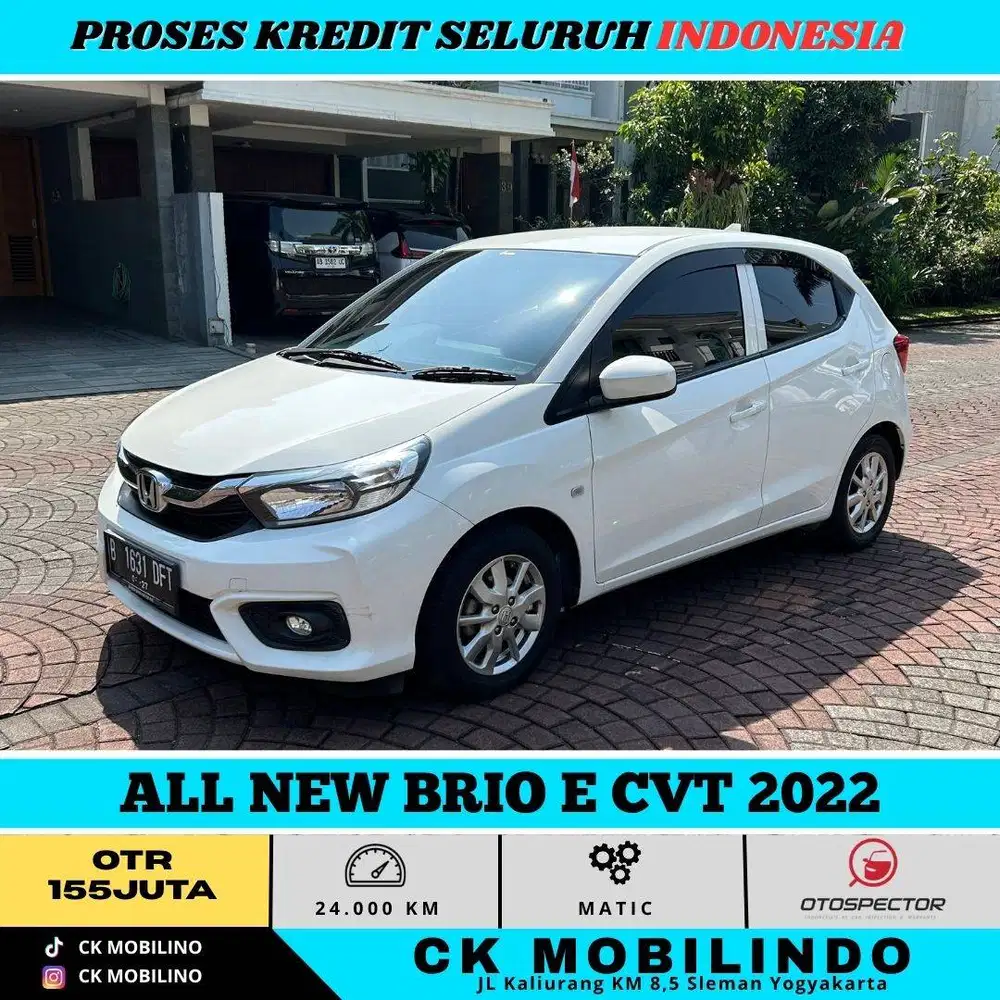 ALL NEW BRIO E CVT 2022 Km 20rb Antik bs kredit