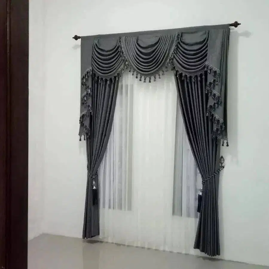 Jual Gorden Blackout Pasang Skat Klinik Hordeng Pintu Gordyn Vitrase