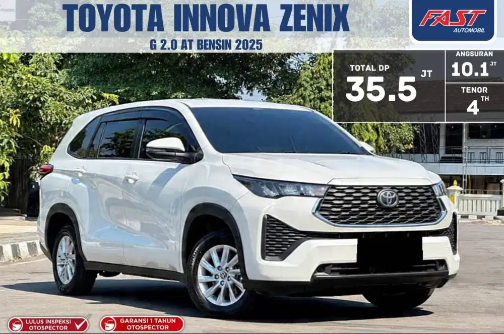 LOW KM.3RB TOYOTA INNOVA ZENIX G NON HYBRID 2.0 AT 2025 GOOD CONDITION