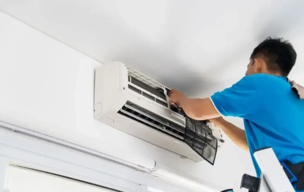 Cuci AC Rumah Premium