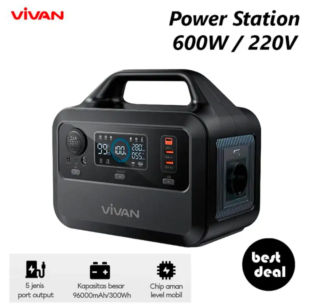 Vivan VPS-P300 power station 600W / 220V 96000MAH