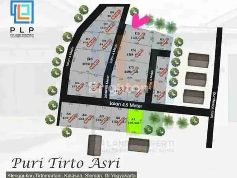 DIJUAL KAVLING SIAP BANGUN DI  PURI TIRTO ASRI DEKAT EXIT TOL PURWOMARTANI
KALASAN