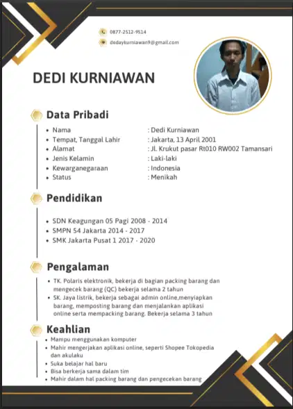Tolong di bantu abang, kaka info lowongan kerja nya