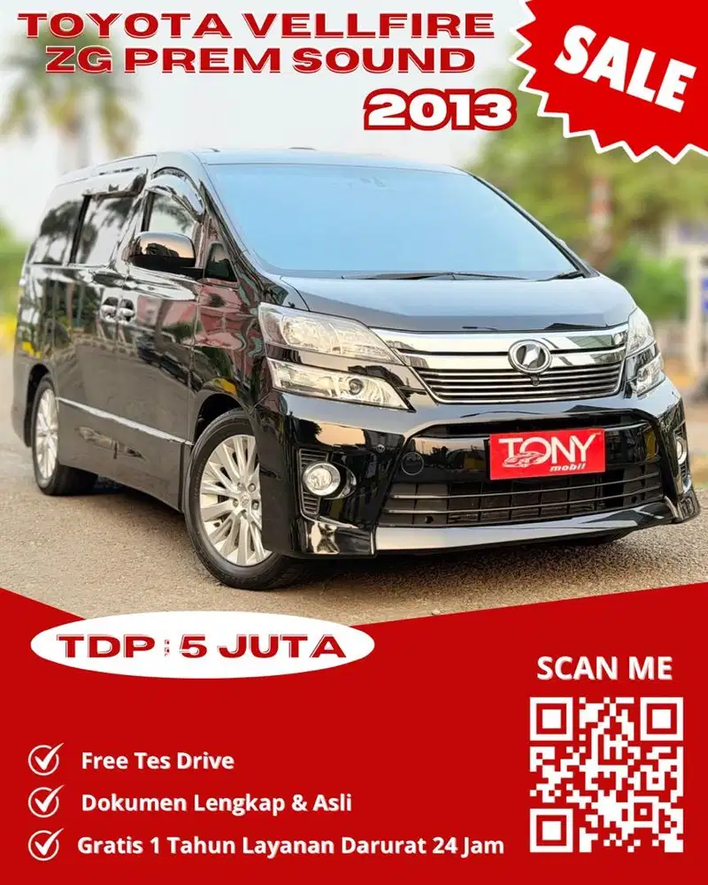 Toyota Vellfire ZG Premium Sound 2013 Hitam