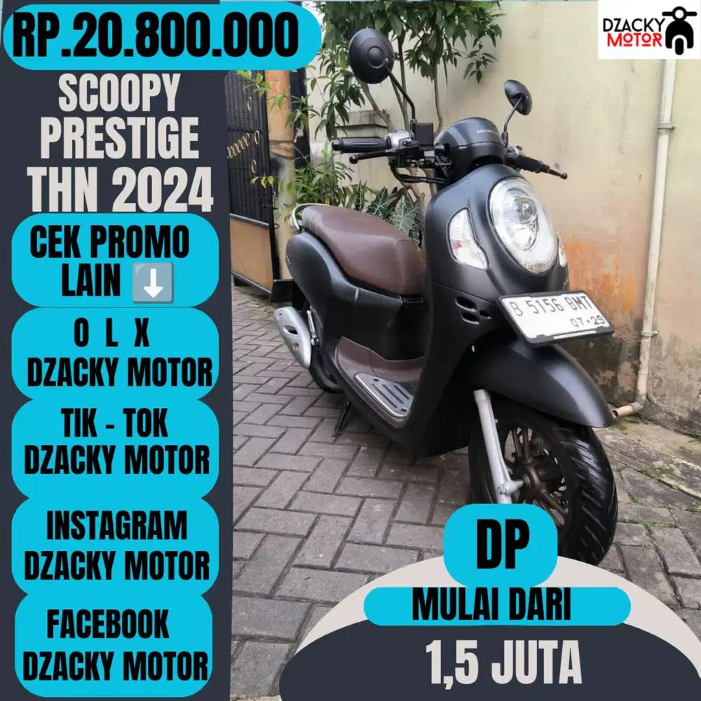 SCOOPY PRESTIGE THN 2024 SECOND LIKE NEW