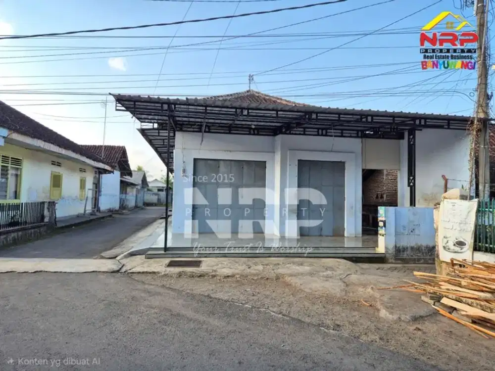 Dijual Toko dan Rumah di Desa Gitik, Rogojampi - Banyuwangi