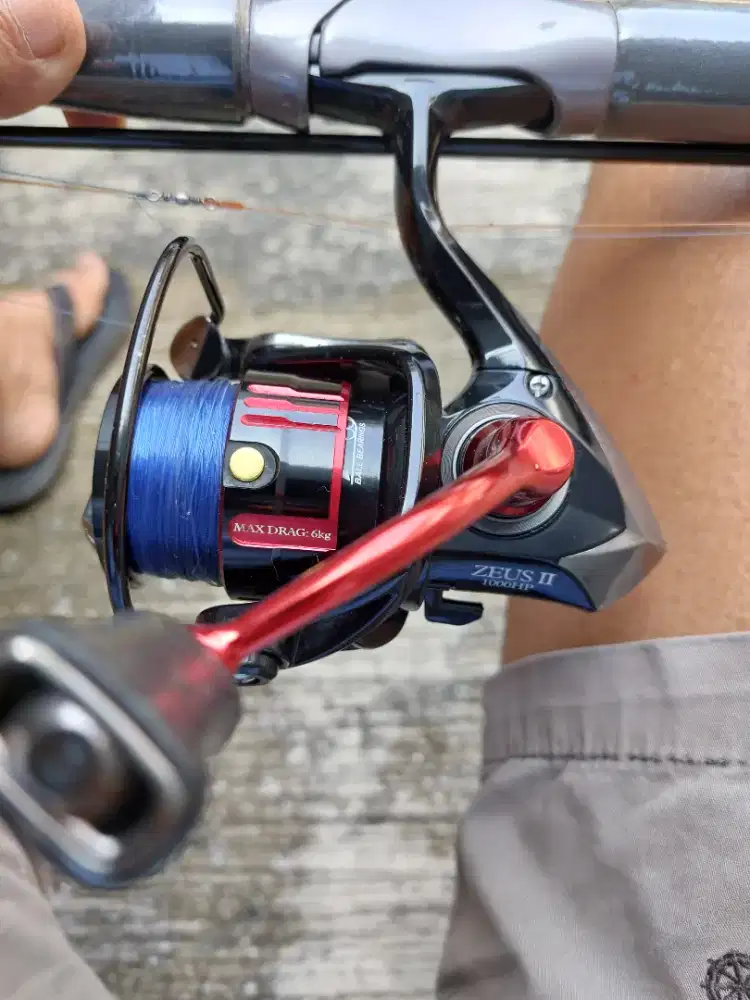 Reel ryobi zeus 1000 plus joran shimano asis