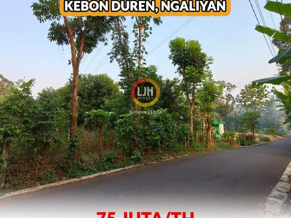 Disewakan Tanah di Kebun Duren Ngaliyan